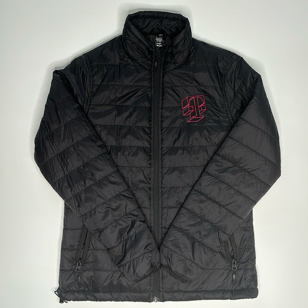 T-Mobile packable coat puffer jacket, size XS